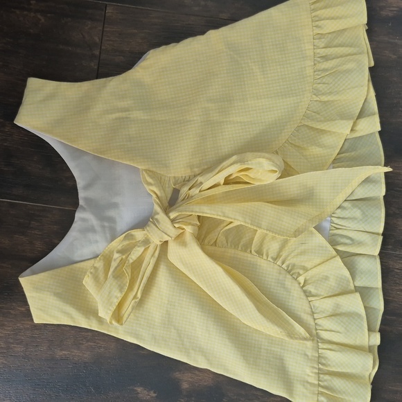 VELANI CLASSICS nautical smocked top 12m Ship + Anchor Embroidered Gingham Tank - Picture 3 of 5